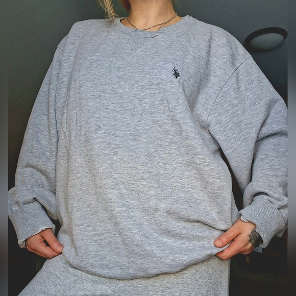 U.S. Polo Assn. Other - U.S. Polo Assn. Light Heather Gray Crew Neck Sweatshirt